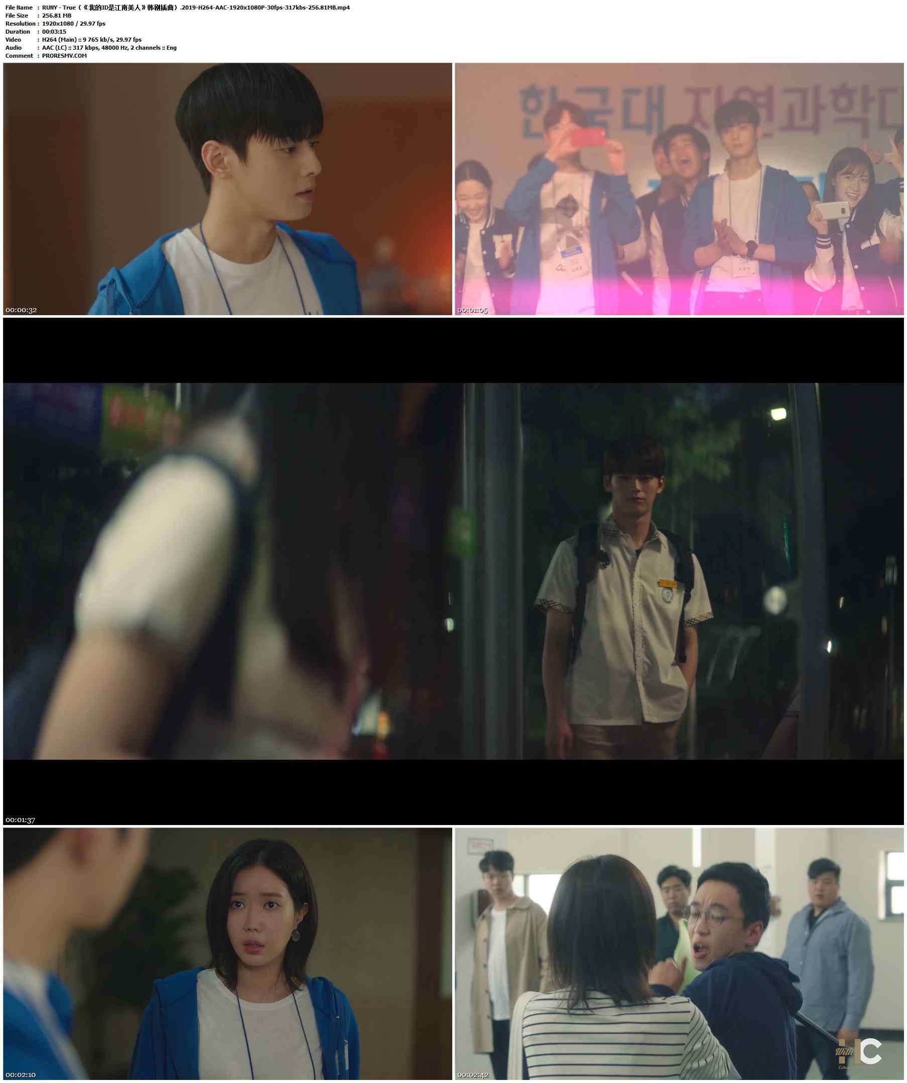 RUNY - True（《我的ID是江南美人》韩剧插曲）.2019-H264-AAC-1920x1080P-30fps-317kbs-256.81MB官方MV_高清MV